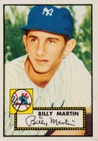 1952 Topps #175 Billy Martin Cream back Baseball Card