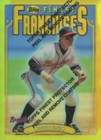 1996 Finest #192 Chipper Jones Refractor w/Coating Baseball Card