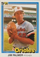 1981 Donruss #353 Jim Palmer Baseball Card