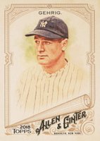 2018 Topps Allen & Ginter #225 Lou Gehrig Baseball Card