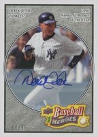 2008 Upper Deck Baseball Heroes #114 Derek Jeter Autograph-Black Baseball Card