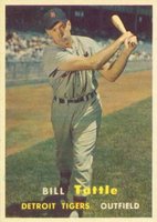 1957 Topps #72 Bill Tuttle Baseball Card