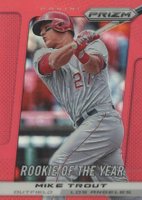 2013 Panini Prizm #301 Mike Trout Red Prizm  Baseball Card