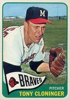 1965 Topps #520 Tony Cloninger Baseball Card