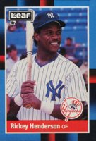 1988 Leaf #145 Rickey Henderson Baseball Card