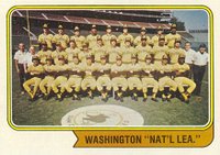 1974 Topps #226w Wash. Nat'l Team Baseball Card