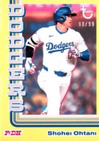 2024 Topps Brooklyn Collection #24 Shohei Ohtani Chartreuse Baseball Card