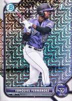 2022 Bowman Mega Box Chrome #191 Yanquiel Fernandez Baseball Card