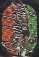 1997 Skybox E-X2001 Jambalaya #8 Tim Duncan Basketball Card