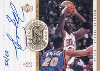 2000 Upper Deck Legends Legendary Signatures #MJ Michael Jordan Gold Basketball Card