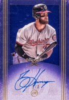 2017 Topps Definitive Framed Autographs Collection #BH Bryce Harper Purple Baseball Card