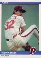 1984 Fleer #25 Steve Carlton Baseball Card