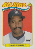 1989 Topps #407 Dave Winfield All-Star Baseball Card