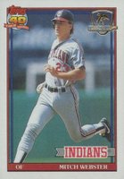 1991 Topps Desert Shield #762 Mitch Webster Baseball Card