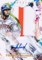 2020 Topps Inception Autograph Jumbo Patch #YA Yordan Alvarez Baseball Card