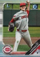2019 Bowman Draft #BDC189 Nick Lodolo Chrome-Holding Ball-Refractor Baseball Card