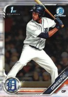 2019 Bowman Draft #BDC50 Riley Greene Chrome Baseball Card