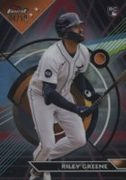 2023 Topps Finest #10 Riley Greene Red/Black Vapor Baseball Card