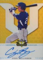2017 Leaf Valiant Autographs  #BACB1 Cody Bellinger Yellow Baseball Card