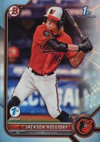 2022 Bowman Draft 1st Edition #168 Jackson Holliday Sky Blue Foil Baseball Card