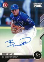 2020 Bowman Next Prospect Pool #PP1A Bobby Witt Jr. Autograph Baseball Card