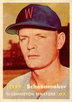 1957 Topps #334 Jerry Schoonmaker Baseball Card