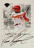1996 Leaf Signature Extended Autographs # Ivan Rodriguez Baseball Card