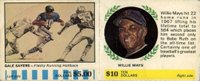 1968 American Oil # Sayers/Mays Double Baseball Card
