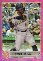 2022 Topps Chrome Logofractor Edition #43 Rodolfo Castro Pink Baseball Card