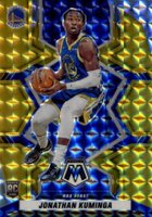 2021 Panini Mosaic #268 Jonathan Kuminga Gold Mosaic Basketball Card