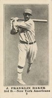 1916 Standard Biscuit #9 J. Franklin Baker Baseball Card