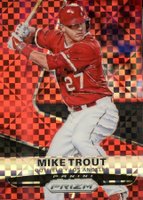 2015 Panini Prizm #120 Mike Trout Red Power Prizm Baseball Card