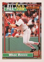 1992 Topps #399 Wade Boggs Baseball Card