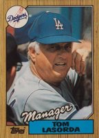 1987 Topps Tiffany #493 Tom Lasorda Baseball Card