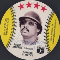 1976 Towne Club Discs # Reggie Jackson Oakland Athletics Baseball Card