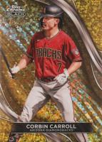 2024 Topps Chrome Black #51 Corbin Carroll Gold Mini Diamond Baseball Card