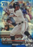 2017 Bowman Draft #BDC12 Heliot Ramos Chrome-Bowman 70th Refractor Baseball Card