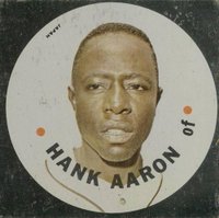 1967 Topps Test Discs # Hank Aaron Progressive Proof Baseball Card