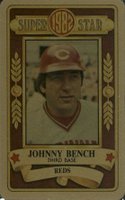 1982 Perma-Graphics Super Star Credit Cards # Johnny Bench Gold Baseball Card