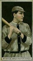 1912 Brown Backgrounds Red Cross #115 George McBride Baseball Card