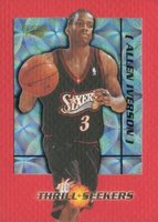 1997 Fleer Thrill Seekers #6 Allen Iverson Basketball Card