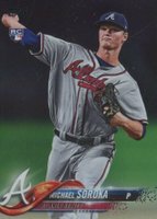 2018 Topps Update #US68 Michael Soroka Facing Forward-Rainbow Foil Baseball Card