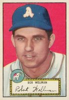 1952 Topps #41b Bob Wellman Black Back Baseball Card