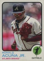 2022 Topps Heritage #223 Ronald Acuna Jr. Image Variation Baseball Card