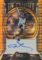 2019 Panini Select In Flight Signatures #IF-AIV Allen Iverson Neon Orange Pulsar Basketball Card