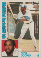 1984 Topps #420 Cecil Cooper Baseball Card