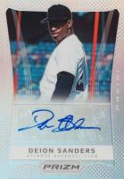2012 Panini Prizm Autograph #DS Deion Sanders Prizm Baseball Card