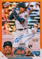 2023 Topps Chrome Rookie Autograph #RAMV Mark Vientos Orange Baseball Card