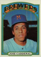 1972 Topps #12 Jose Cardenal Baseball Card