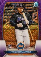 2023 Bowman Mega Box Chrome #49 Francisco Alvarez Purple Baseball Card